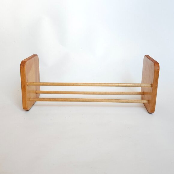 Napa Valley Box Co CD Rack Holder WOOD CD DVD VHS Book Cassette Shelf MEDIA - Picture 5 of 5